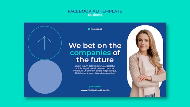 Free PSD business strategy facebook template