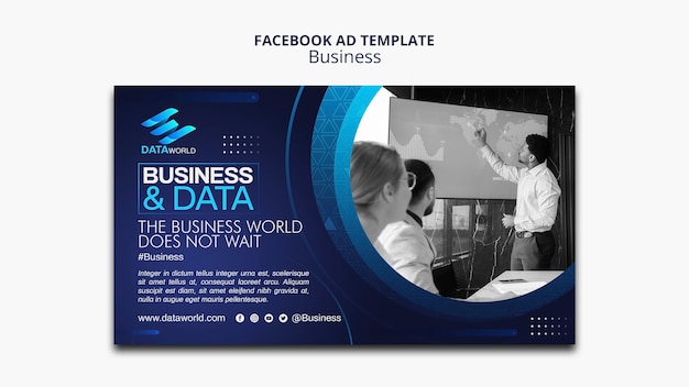 Business strategy facebook template