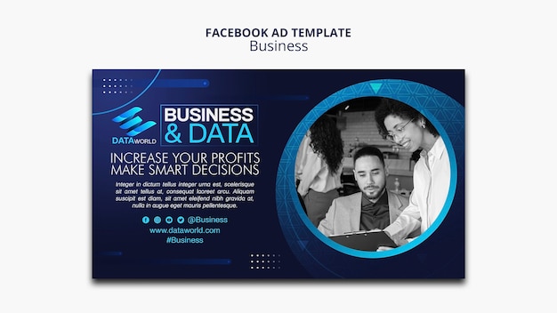 Free PSD business strategy facebook template