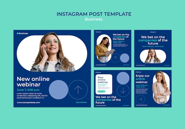 Free PSD business strategy instagram posts