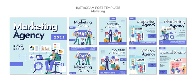 Free PSD business strategy  instagram posts