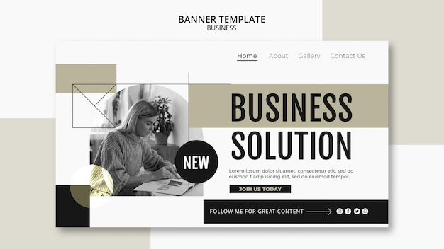 Free PSD business strategy landing page template