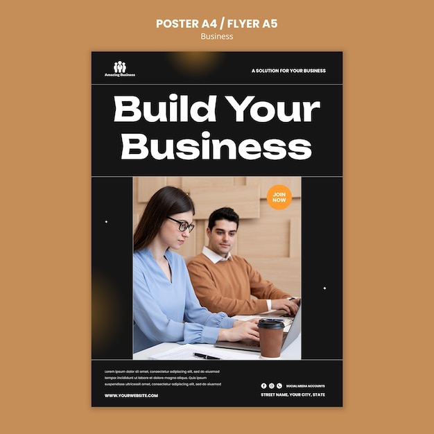 Free PSD business template design