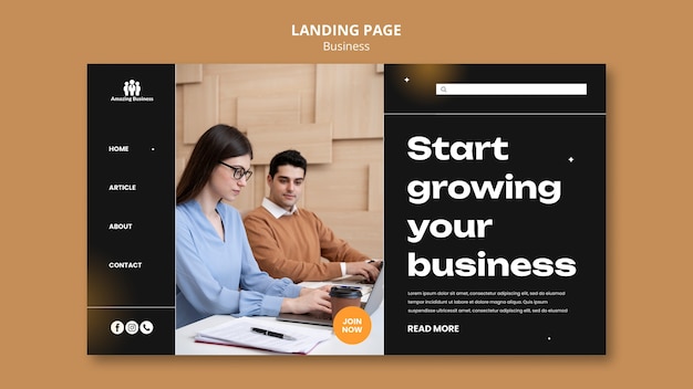 Free PSD business template design