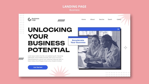 Free PSD business template design