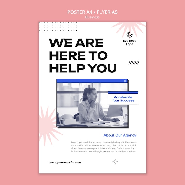 Free PSD business template design