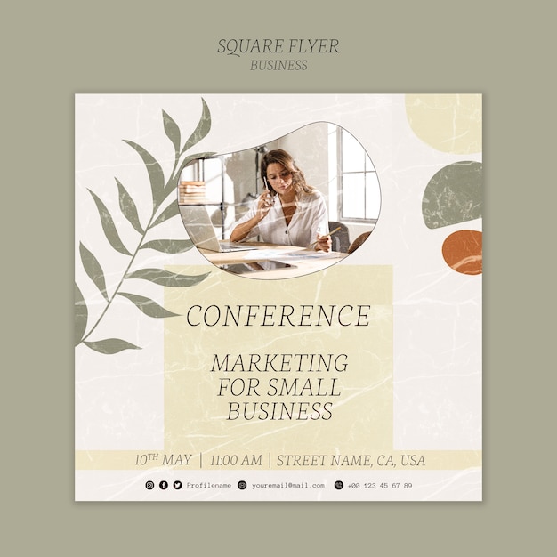 Free PSD business template design