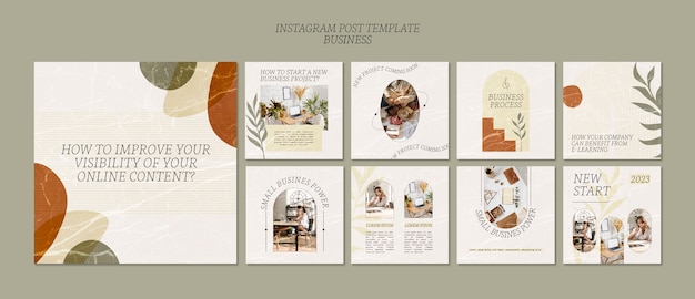 Business template design