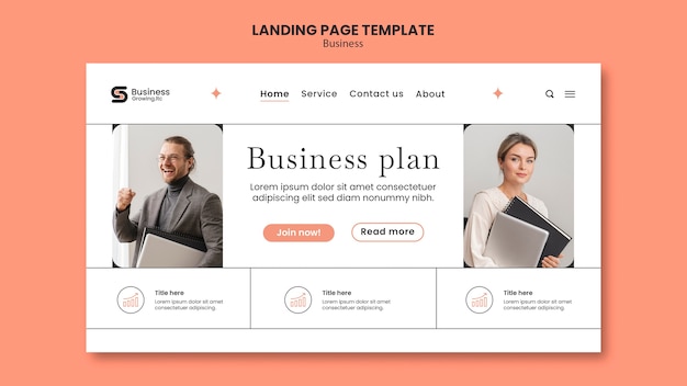 Business template design