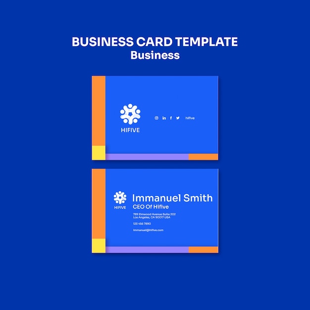 Free PSD business template design
