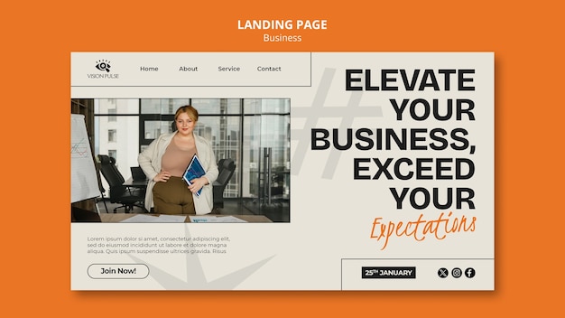 Free PSD business template design