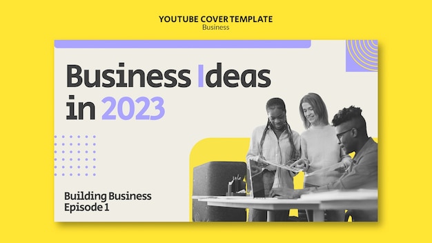 Free PSD business web youtube cover