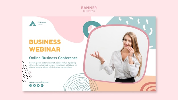 Free PSD business webinar banner