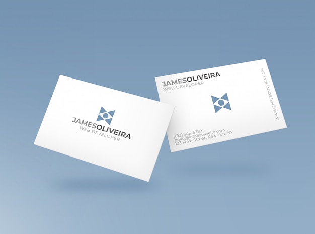 Business Card Mockup – Free PSD Download