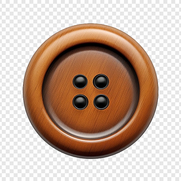 Button isolated on transparent background