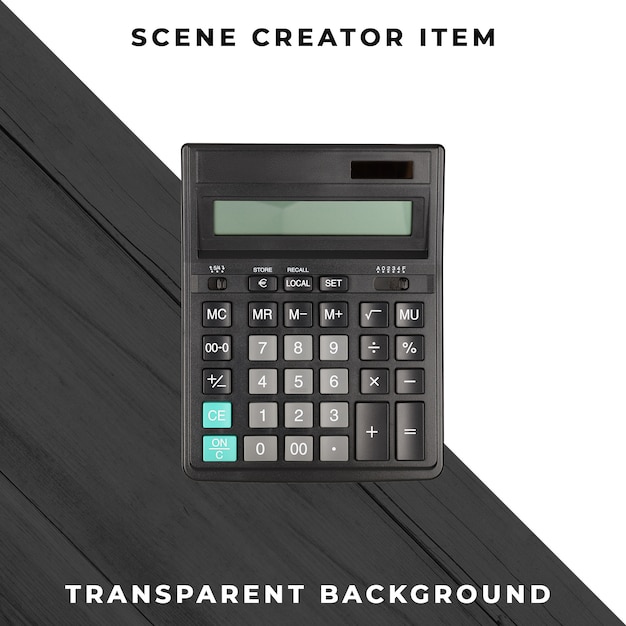calculator transparent PSD