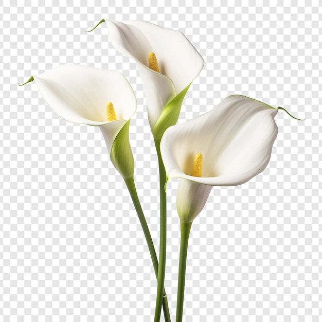 Free PSD calla lily png isolated on transparent background