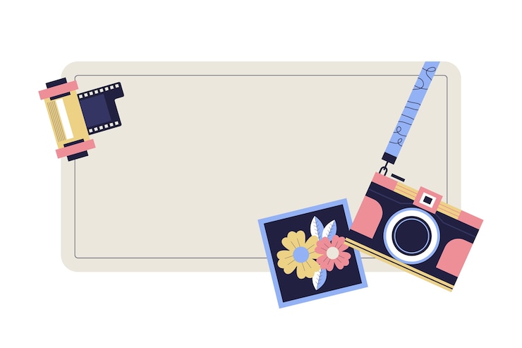 Free PSD camera illustration isolated