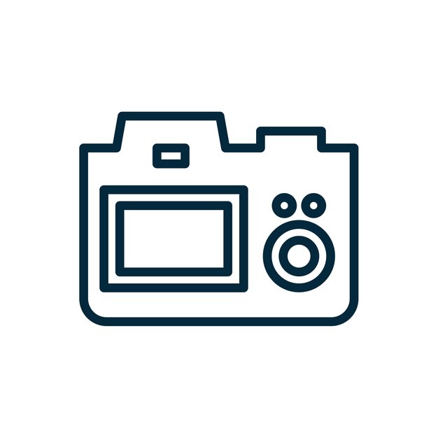 Camera outline logo design