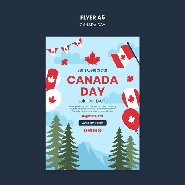 canada day celebration template