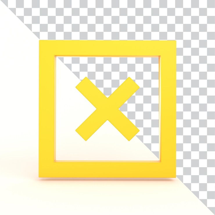 Free PSD cancel button front side