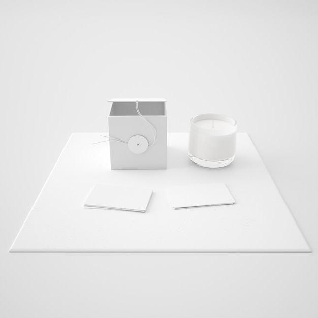 candle package mockup