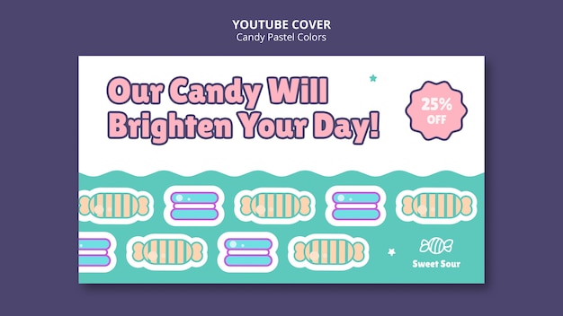 Candy pastel colors youtube cover