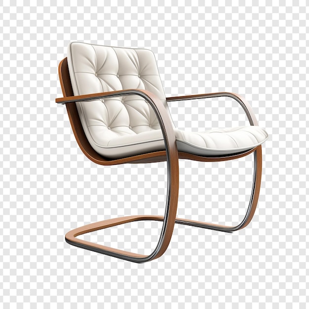 Free PSD cantilever chair isolated on transparent background