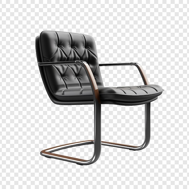 Cantilever chair isolated on transparent background