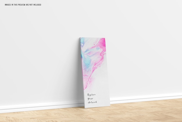 Free PSD canvas mockup