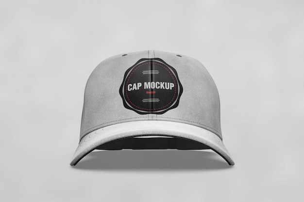 Free PSD cap mock up front view