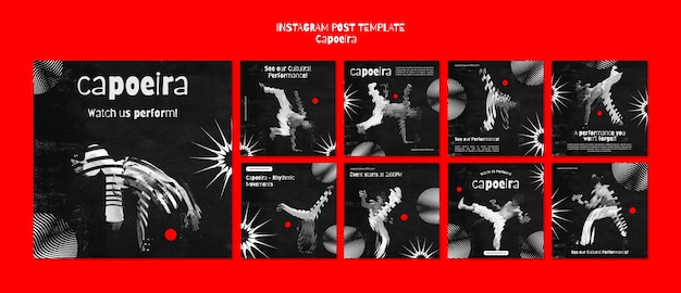 Free PSD capoeira template design