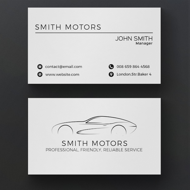 Car service business card