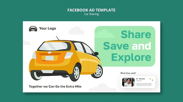 car sharing design template
