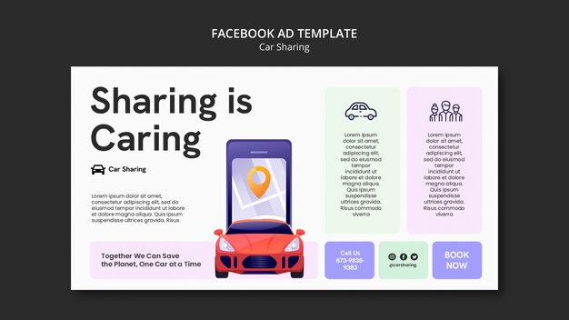 car sharing template design