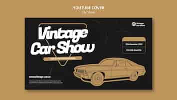 Free PSD car show template design