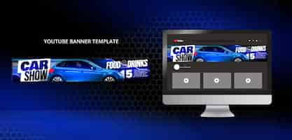 Free PSD car show template design