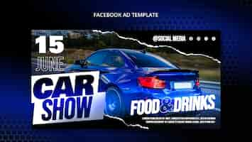 Free PSD car show template design