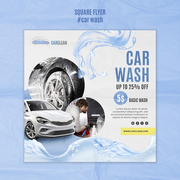 Car wash template design