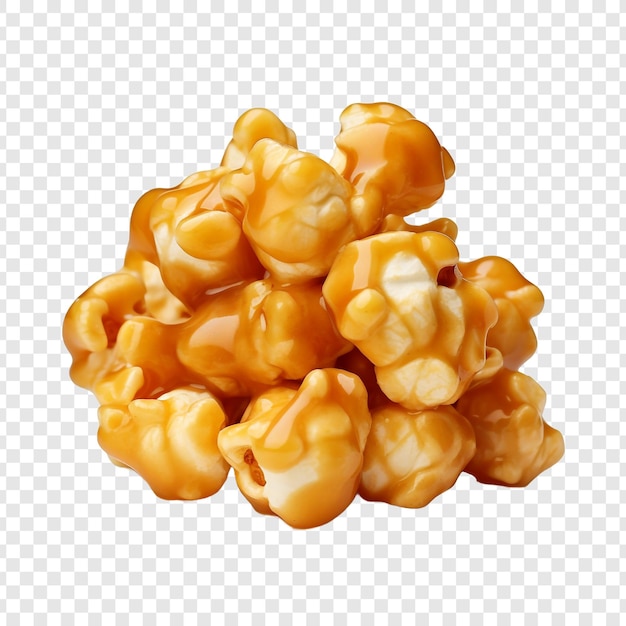 Free PSD caramel puff corn popcorn isolated on transparent background