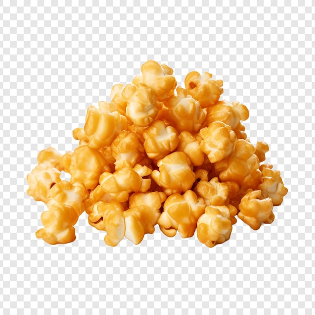 Free PSD caramel puff corn popcorn isolated on transparent background