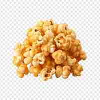 Free PSD caramel puff corn popcorn isolated on transparent background