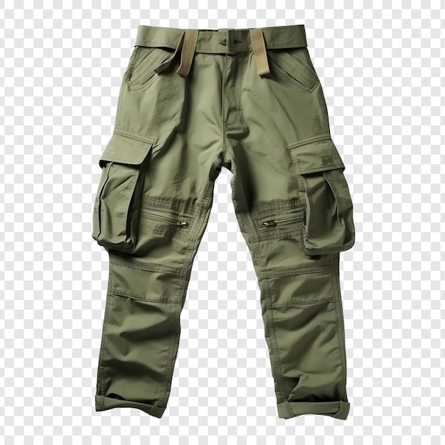 Cargo Pants for Men – Free PSD Template Download with a Plain Isolated on Transparent Background