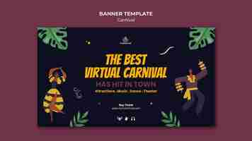 Free PSD carnival banner template