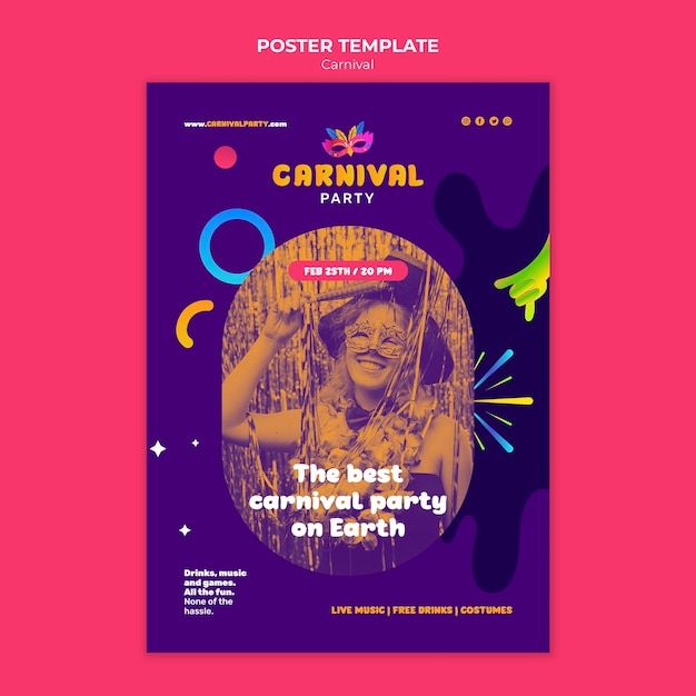 Carnival entertainment poster