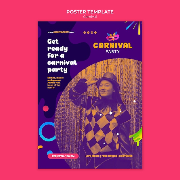 Carnival Entertainment Poster Free PSD Download