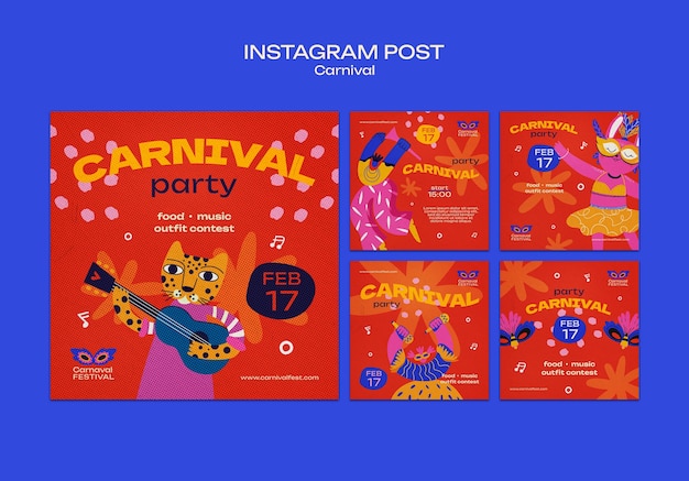 Carnival event  instagram posts