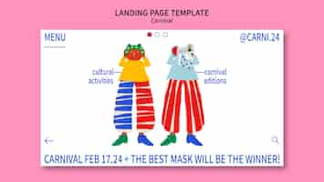 Free PSD carnival template design