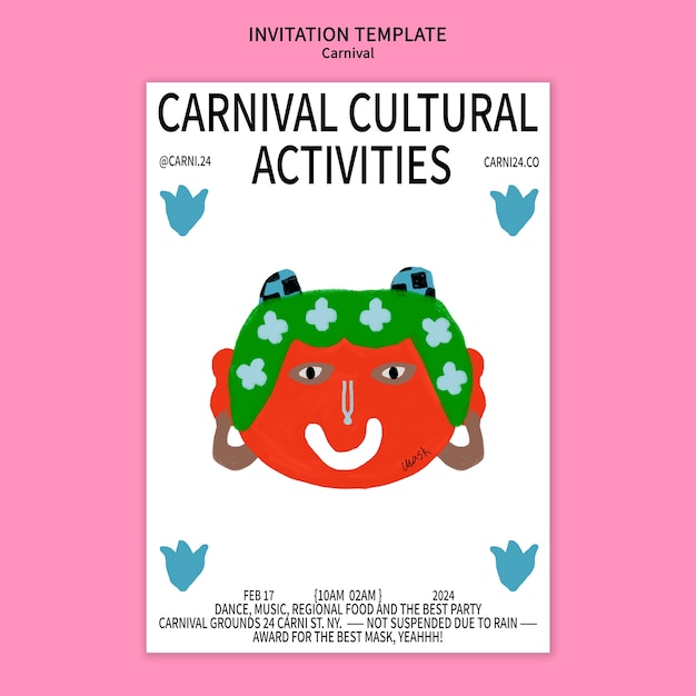 Free PSD carnival template design