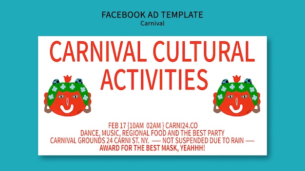 Free PSD carnival template design